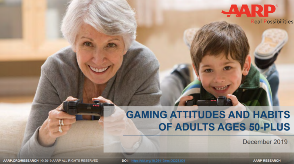 AARP onderzoek gaming 50-plussers